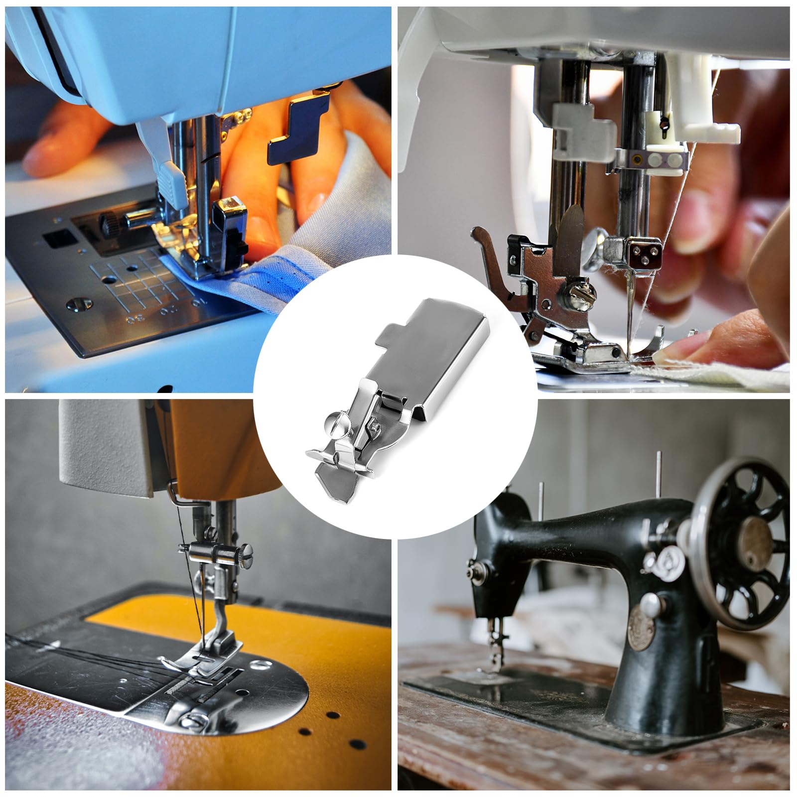 Multifunctioneel Magnetische Naadgeleider, Roestvrij Staal Zoomgeleider Naadgeleider voor Industriële of Loopvoet Naaimachines Universeel Accessoires