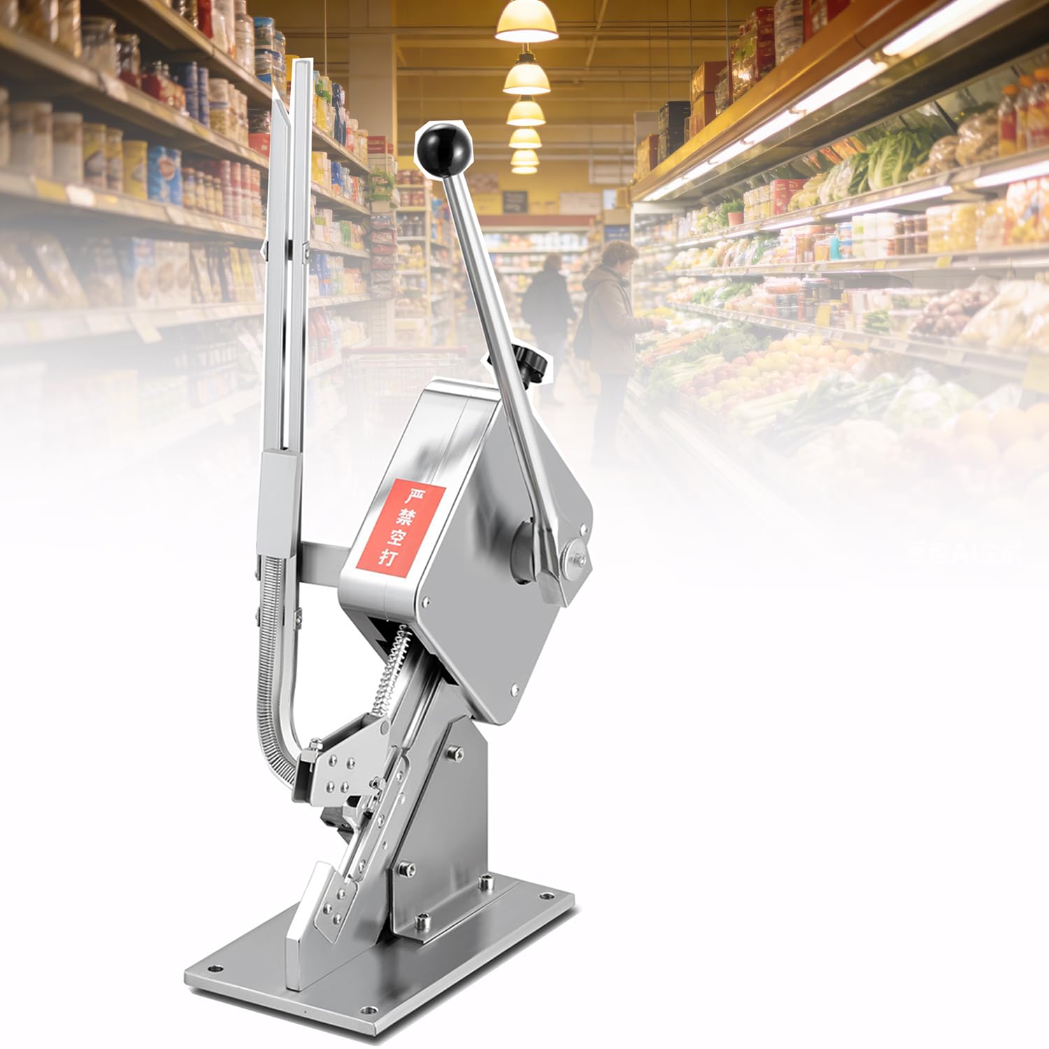 Tagliatrice manuale per salsicce per la lavorazione degli alimenti, sigillatrice per legare sacchetti a forma di U per diametro involucro 50-120 mm, ideale per supermercati e panetterie