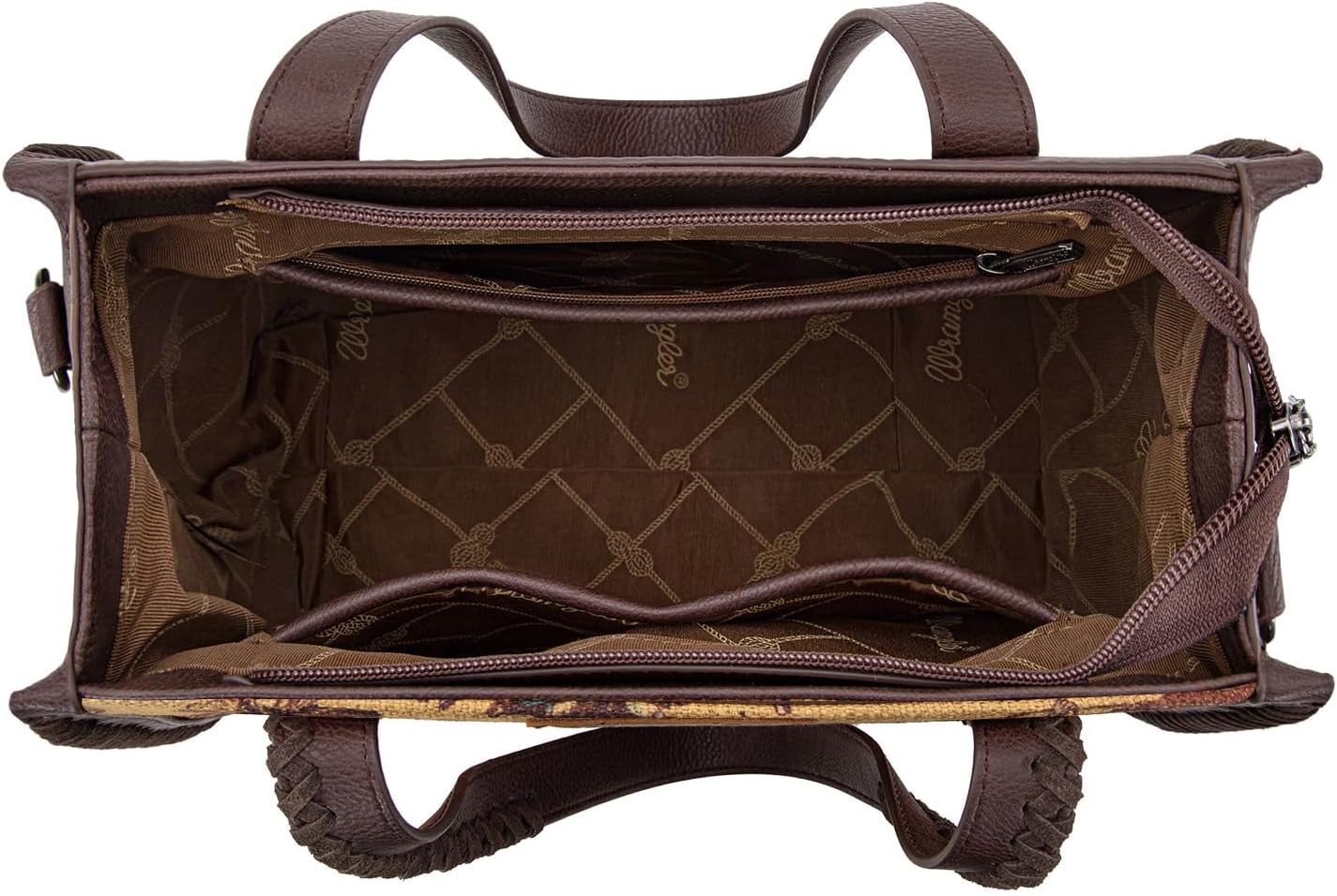 Wrangler Tote Bag Western Handbags Cowboy Print With Crossbody Strap