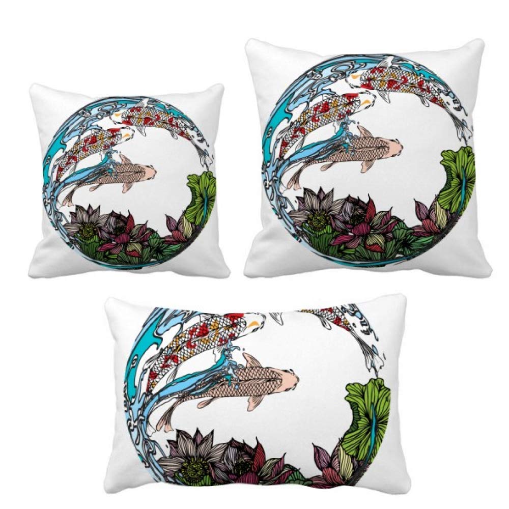 Feuille de lotus housse de coussin pour une déco zen de chambre