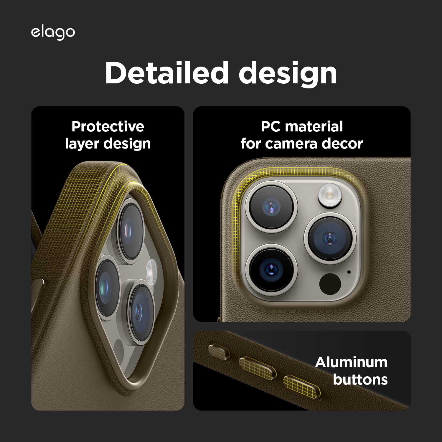 elago iPhone 15 Pro Magnetic Leather Case -5