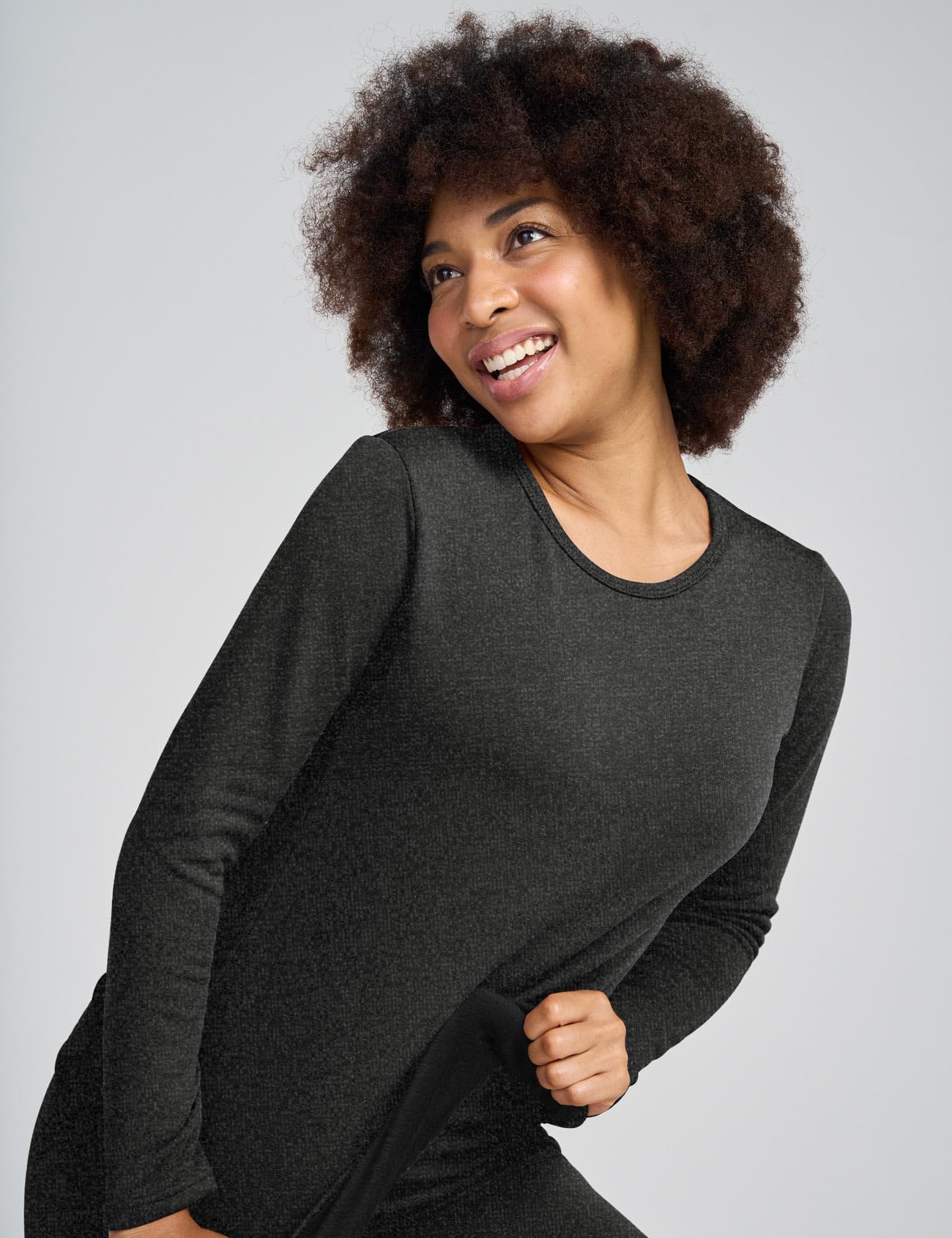 LAPASA Pacco da 2 o 1 Maglia Termica Donna Manica Lunga Fodera in Micro Pile - Pigiama Abbigliamento Intimo Canottiera Calda Elegante Elastica Traspirante Sportiva L15/L39/L42