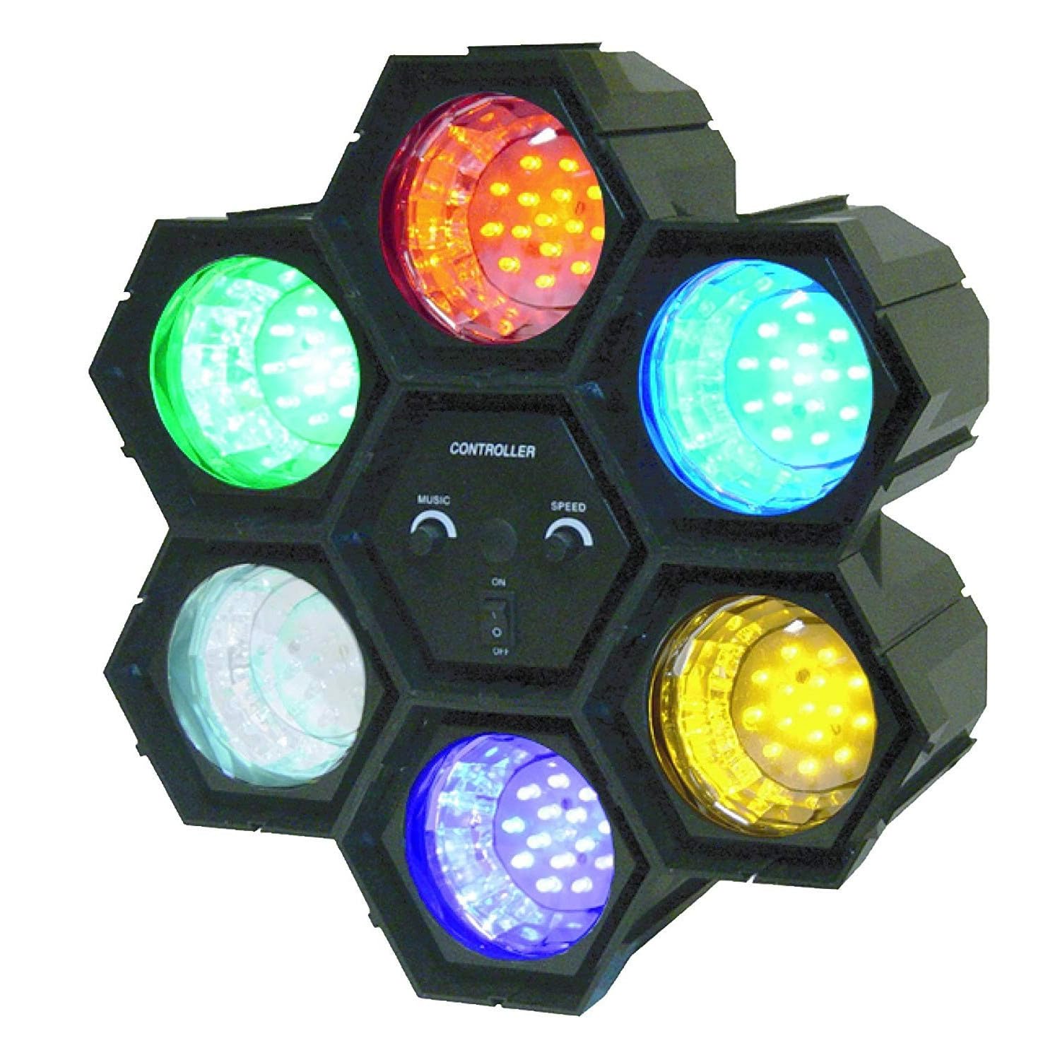 Ibiza JDL034LED Jeu de lumière Noir