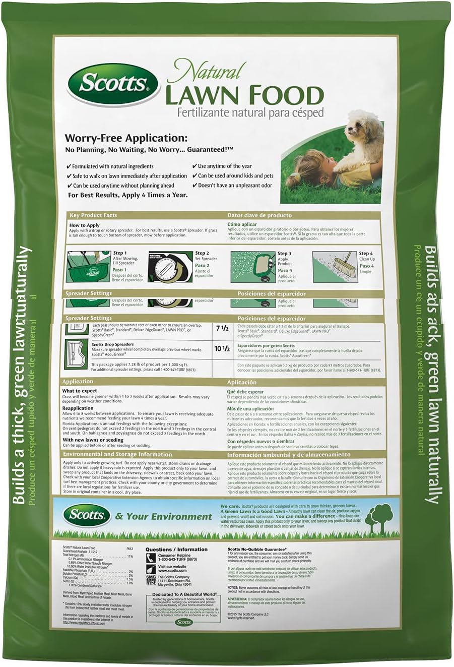 Scotts Natural Lawn Food, 29.1 lbs.