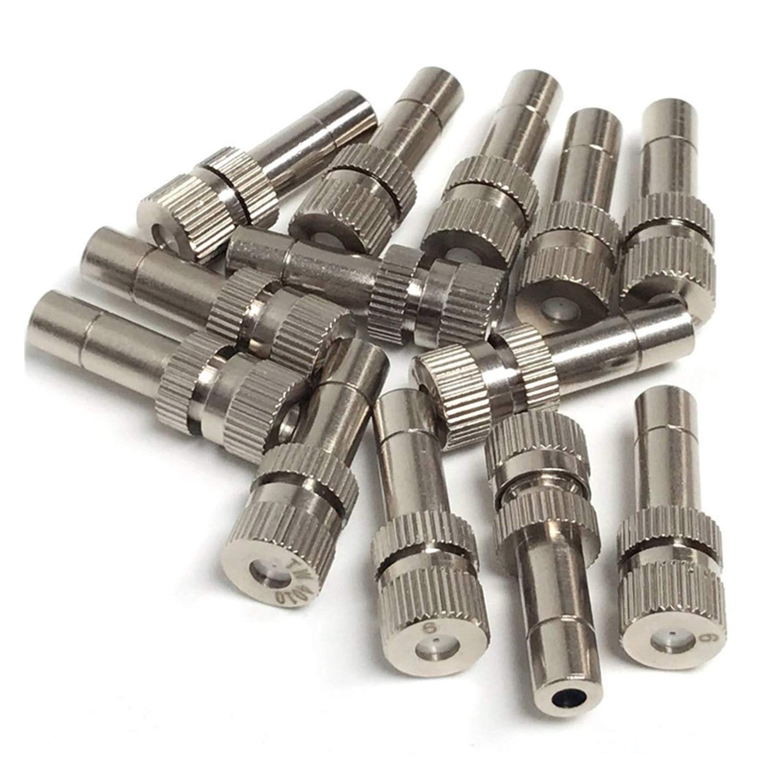 Buse de Pulvérisation Haute Pression 40PCS 6mm Buse de Brumisation en Acier INOX pour Le Système de Refroidissment Extérieure, pour Irrigation de Jardin (Size : 0.2mm)