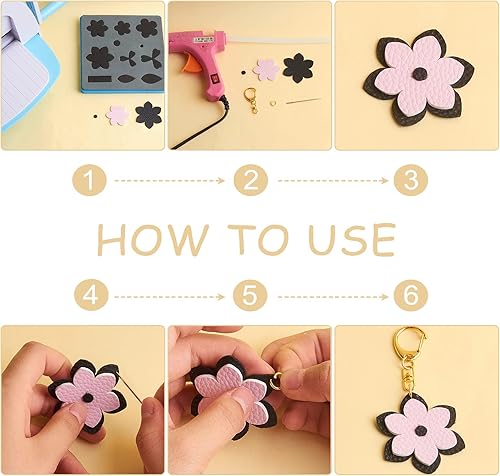 Miniatura 7 de SUPERDANT Troqueles de flores de corte de cuero para boda, troquelados de madera, plantilla de molde de corte de tela, álbum de recortes, álbum de