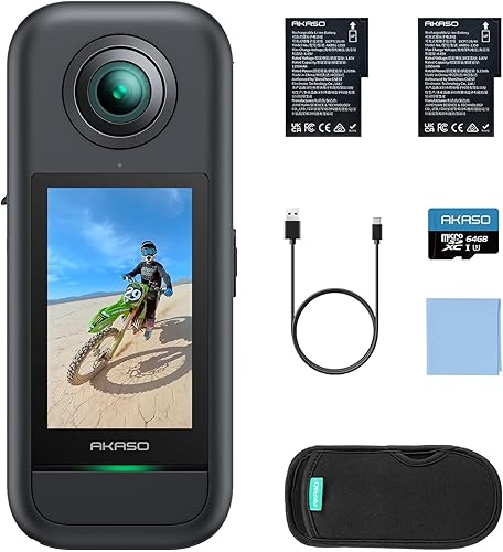 Miniatura 18 de AKASO 360 Weatherproof 360° Cámara de acción Creator Combo - Vídeo 360 de 5.7K con sensores de 1/2 pulgada 48 MP, foto 360 de 72 MP,