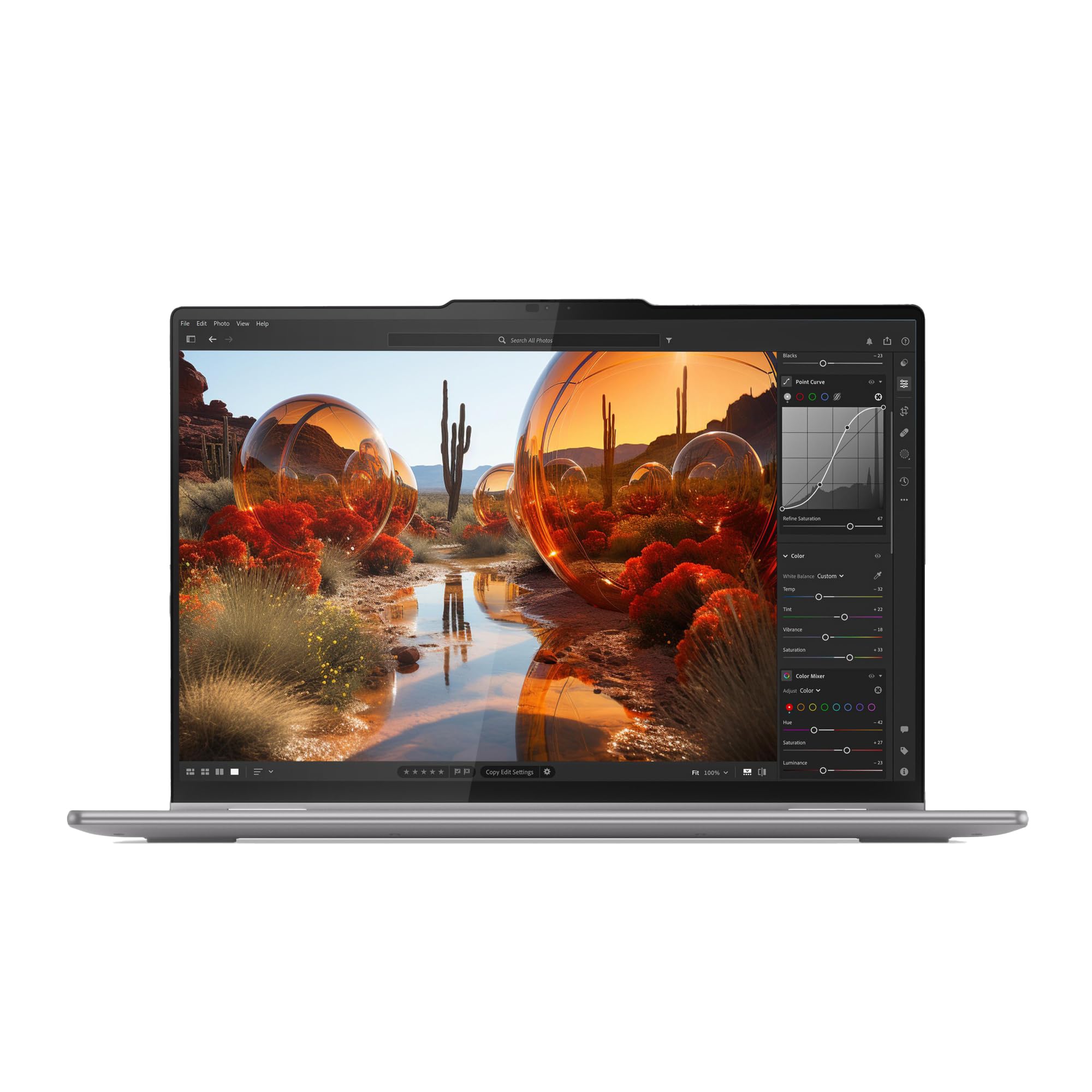 Lenovo Yoga 7 2-en-1 14AHP9 - Ordinateur Portable AI 14'' WUXGA OLED (AMD Ryzen 5 8640HS, RAM 16Go, SSD 512Go, AMD Radeon 760M Graphics, Windows 11 Home) Clavier rétroéclairé AZERTY Français - Gris