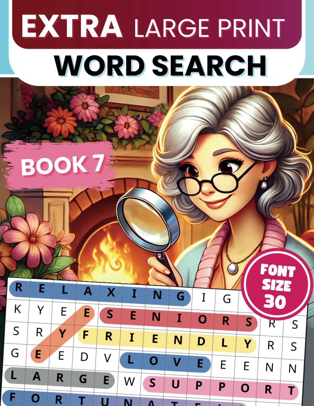 Extra Large Print Word Search Jumbo Word Search For Seniors & Adults