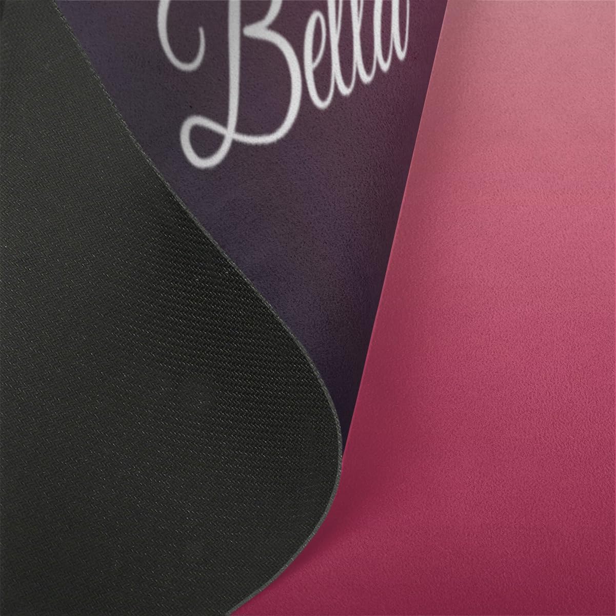 Custom Name Yoga Mat,Personalized Travel Yoga Exercise Mat,Non Slip,Perfect for Kids & Adults,Gradient Color E Series
