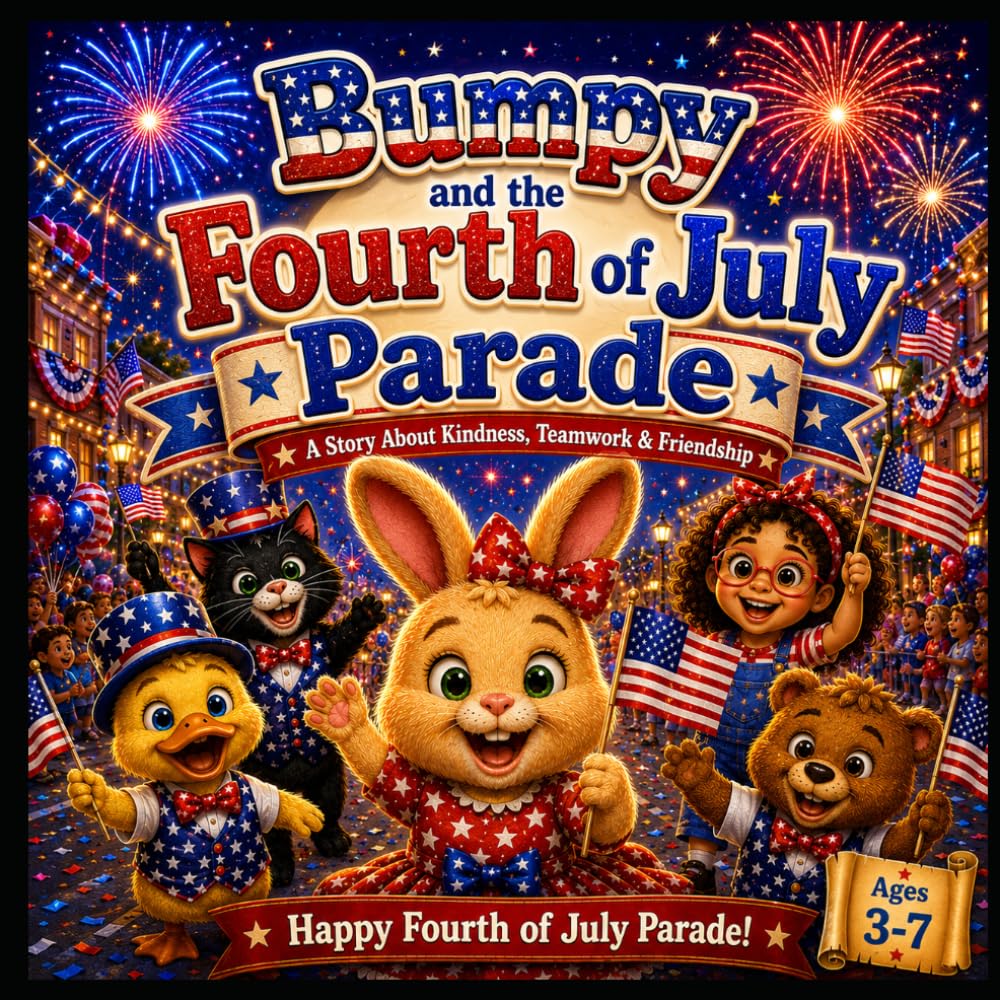 Bumpy and the Fourth of July Parade: A Heartwarming Children’s Picture Book About Teamwork, Kindness, Friendship and Celebration (Bumpy the Bunny's Adventures)
