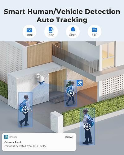 Miniatura 9 de REOLINK Paquete de grabadora de video en red 4K de 16 canales con 2 cámaras de seguridad REOLINK para exteriores, sistema 4K RLC-810A, 2X REOLINK 4K