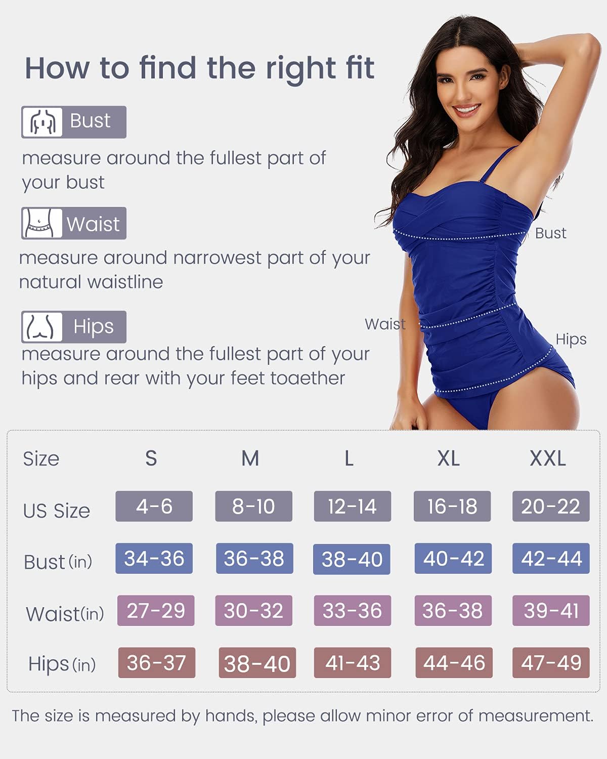 Shuangyu Women's Twist Front Bandeau Tankini Set Two Pieces Ruched Tummy Control Suimsuit with Mid Waist Briefs - Image 5