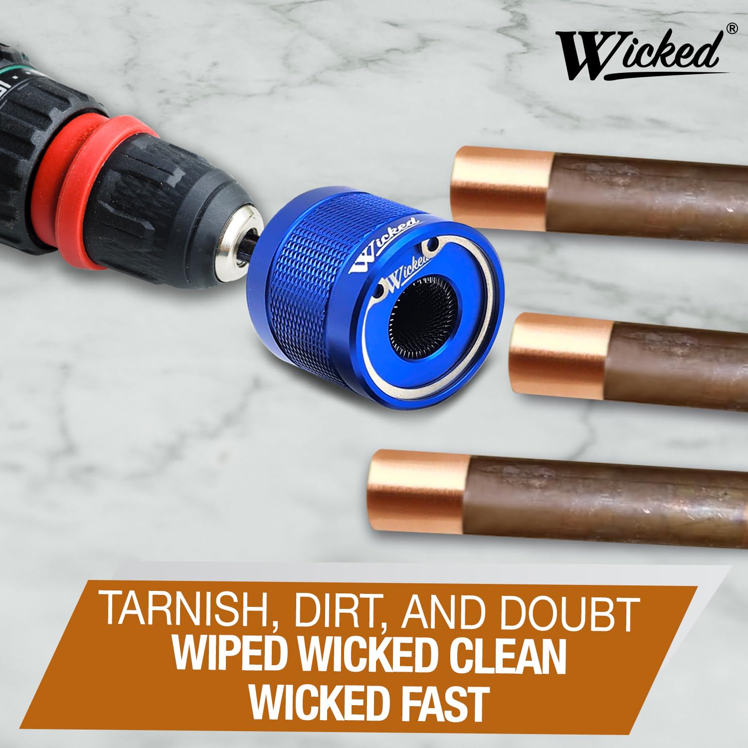 Scovolino Per Tubi Metallici E Rame - Spazzola Per Trapano Da 15mm E 22mm Per Pulizia Profonda