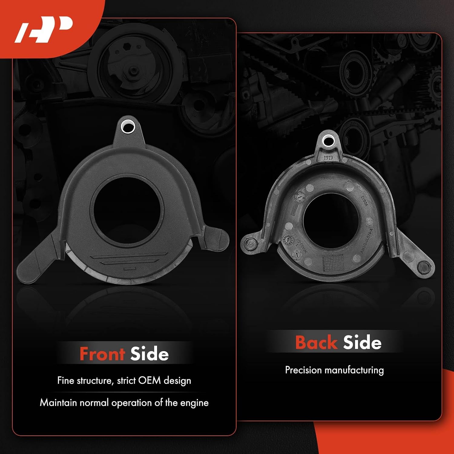 A-Premium Engine Timing Cover Compatible with Ford Focus 2004-2012, Fiesta 2008-2015, EcoSport 2011-2013