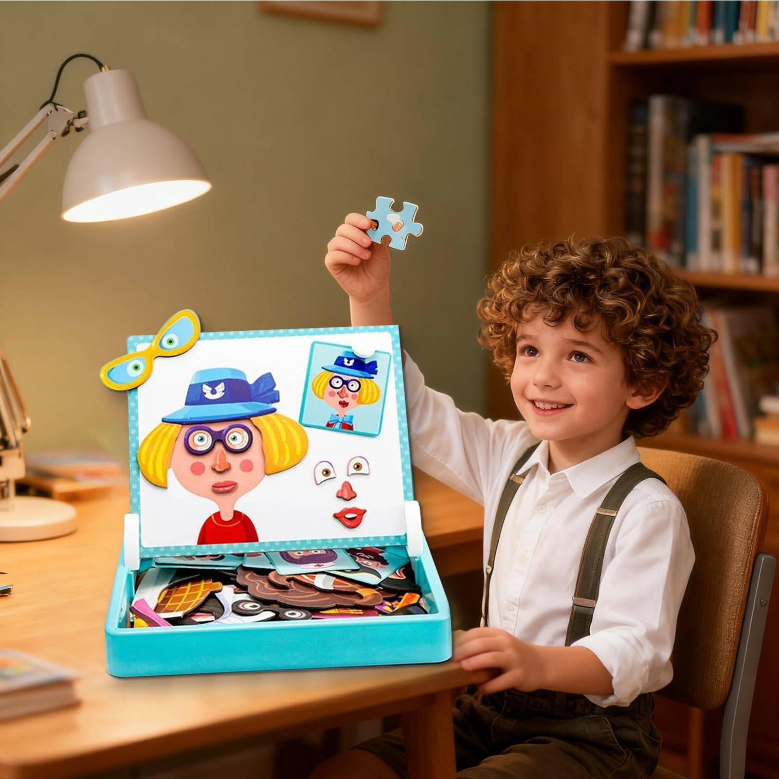 Juego Magnético De Doble Cara – Puzzle De Vestir Y Expresiones Para Niños, Ideal Para Viajes, Aula Y Casa