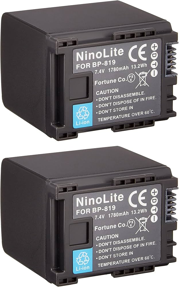 Amazon | NinoLite BP-819 BP-819D 互換 バッテリー 2個セット Amazon | NinoLite BP-819 BP-819D 互換 バッテリー 2個セット