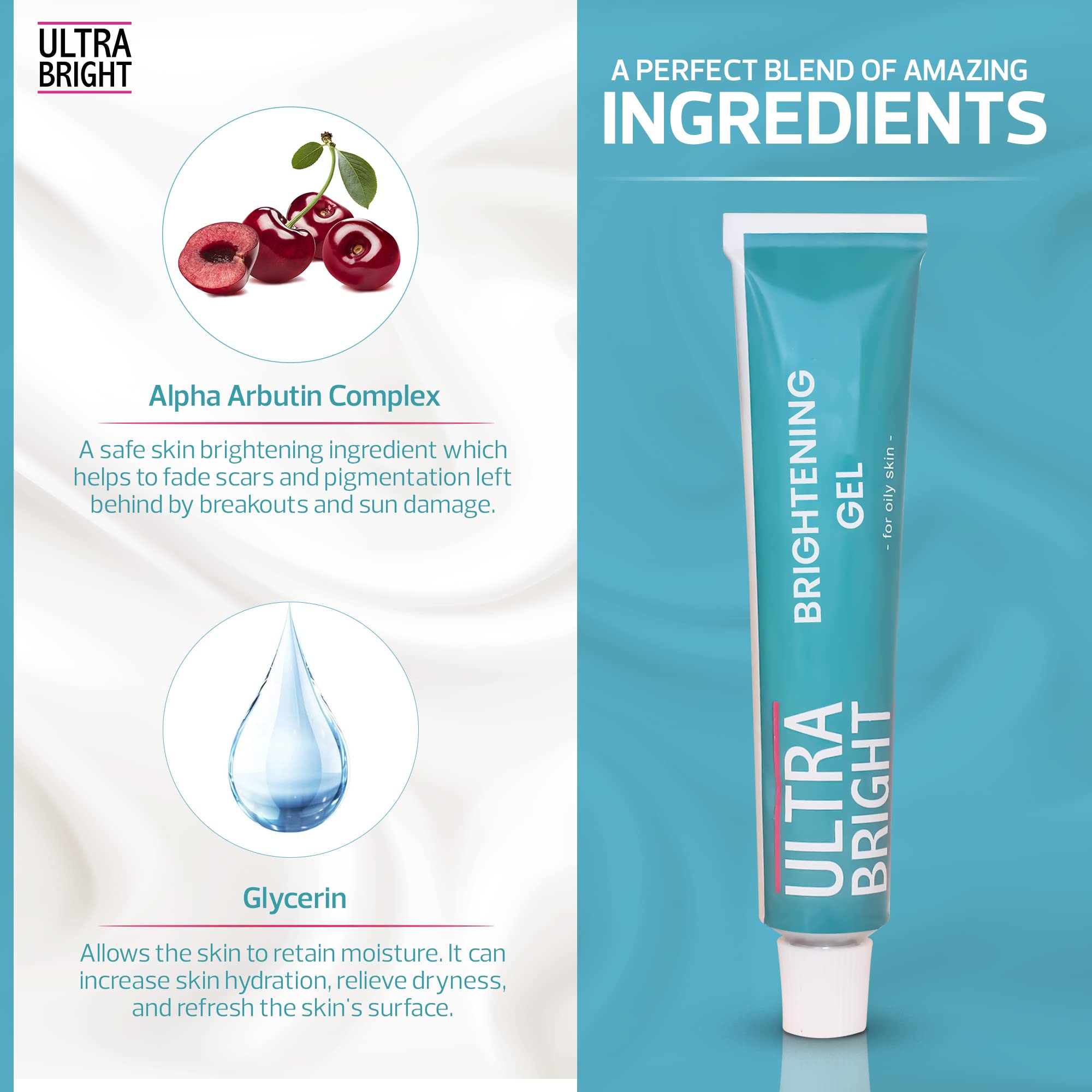 Amazon.com : ULTRA BRIGHT Brightening Gel - 1 fl oz/ 30g - with