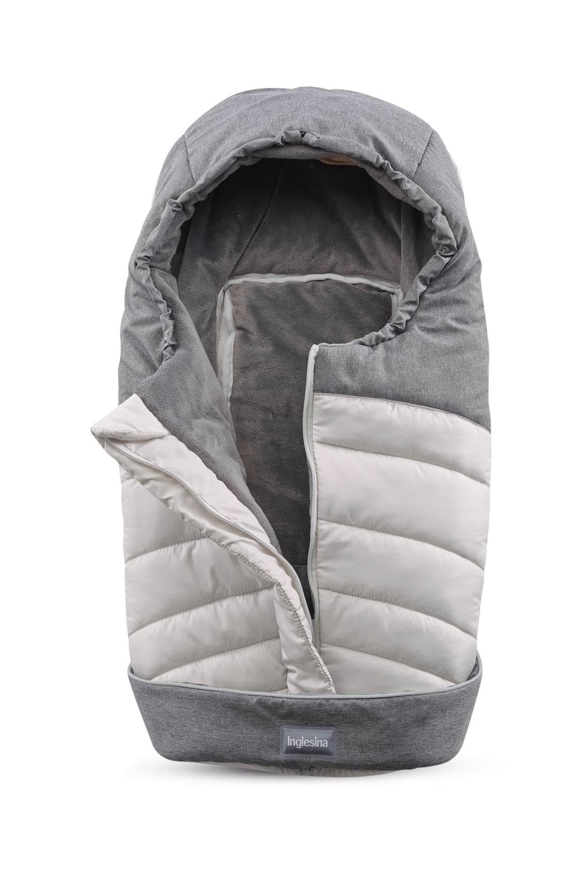 Inglesina Sacco Invernale Termico, Blu, Caldo per Culla, Tessuto Impermeabile, Interno Soffice e Morbido, 42 x 77 cm