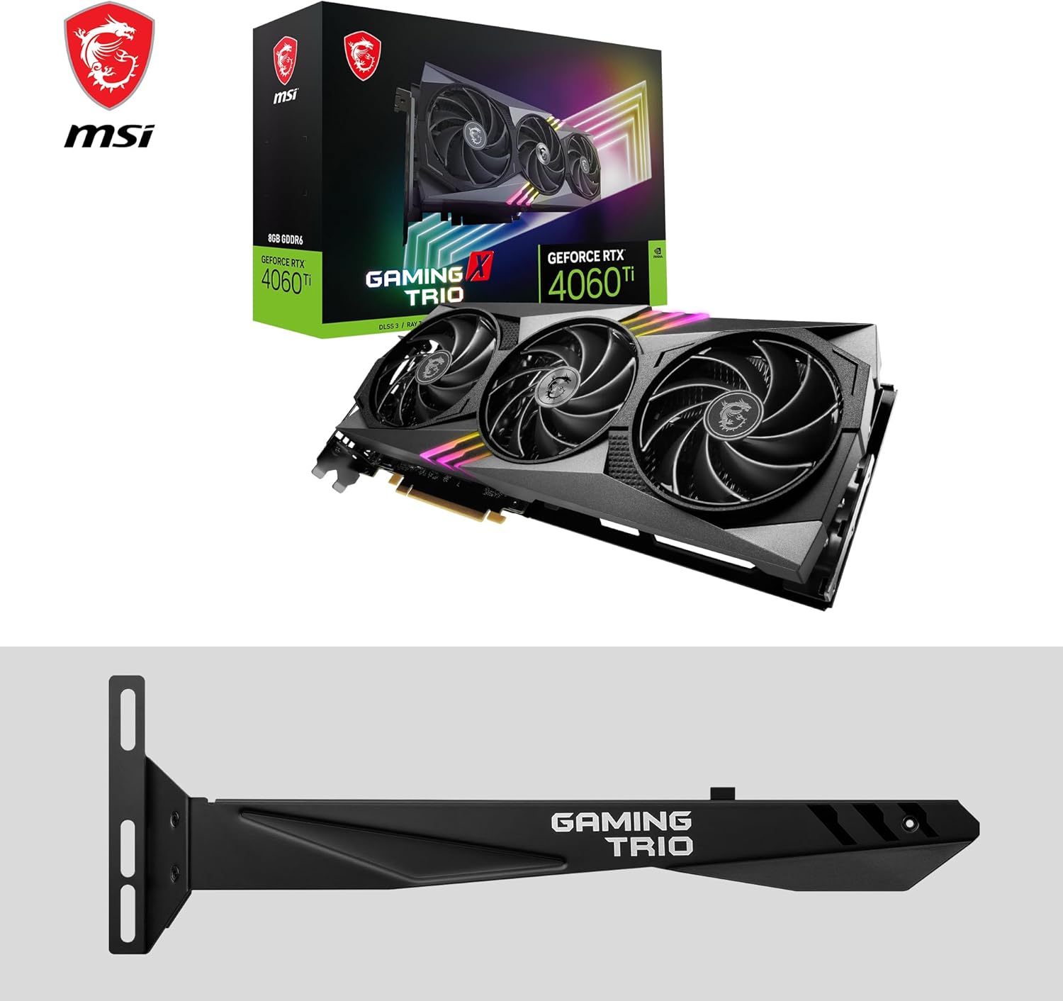 MSI GeForce RTX 4060 Ti Gaming X Trio 8G Scheda Video Gaming - 8 GB GDDR6, 18Gbps, PCIe 4.0, Tri Frozr 3, RGB, DLSS3 MSI GeForce RTX 4060 Ti Gaming X Trio 8G Scheda Video Gaming - 8 GB GDDR6, 18Gbps, PCIe 4.0, Tri Frozr 3, RGB, DLSS3
