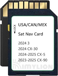 Navigation SD Card Upgraded GPS Maps Compatible with 2024 CX-30/3, 2024-2025 CX-5, 2023-2025 CX-90, USA/CAN/MEX Maps