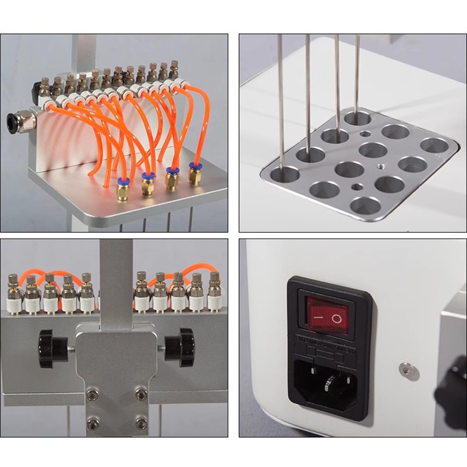 Evaporador Concentrador de Nitrógeno de 200 W/400 W, Concentrador de Purga de Nitrógeno con Pantalla LCD Y Tiempo De Temperatura Ajustable, Instrumentos de Análisis de Laboratorio