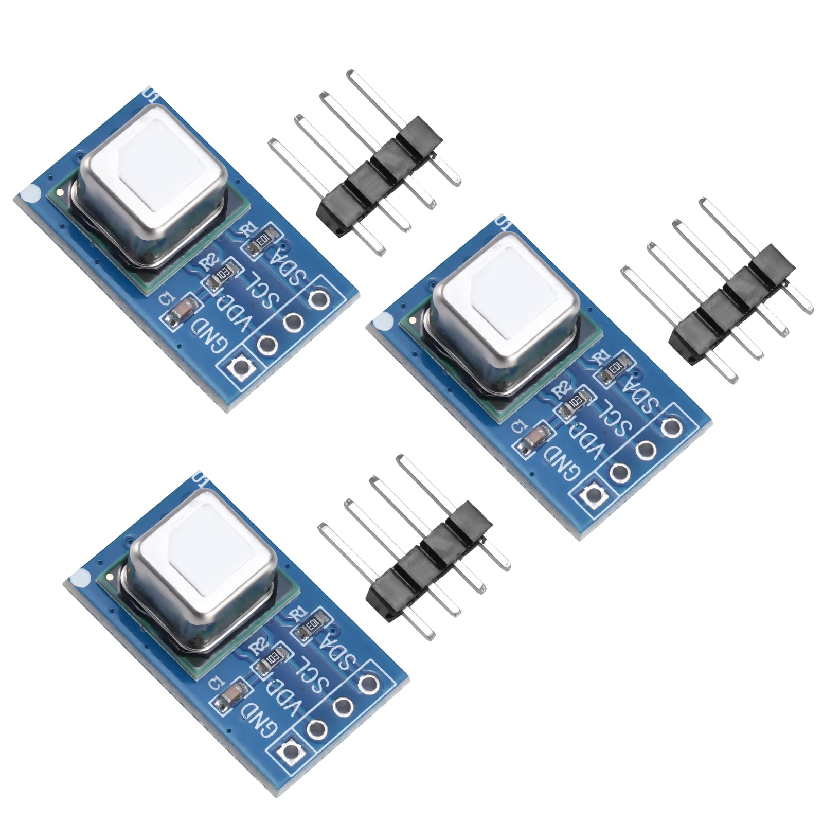 3 módulos de sensor de gas SCD41 CO2, módulo de sensor de gas, detecta CO2, sensor de temperatura y humedad 2 en 1, sensor de control de calidad del aire I2C, comunicación 2,4-5,5 V