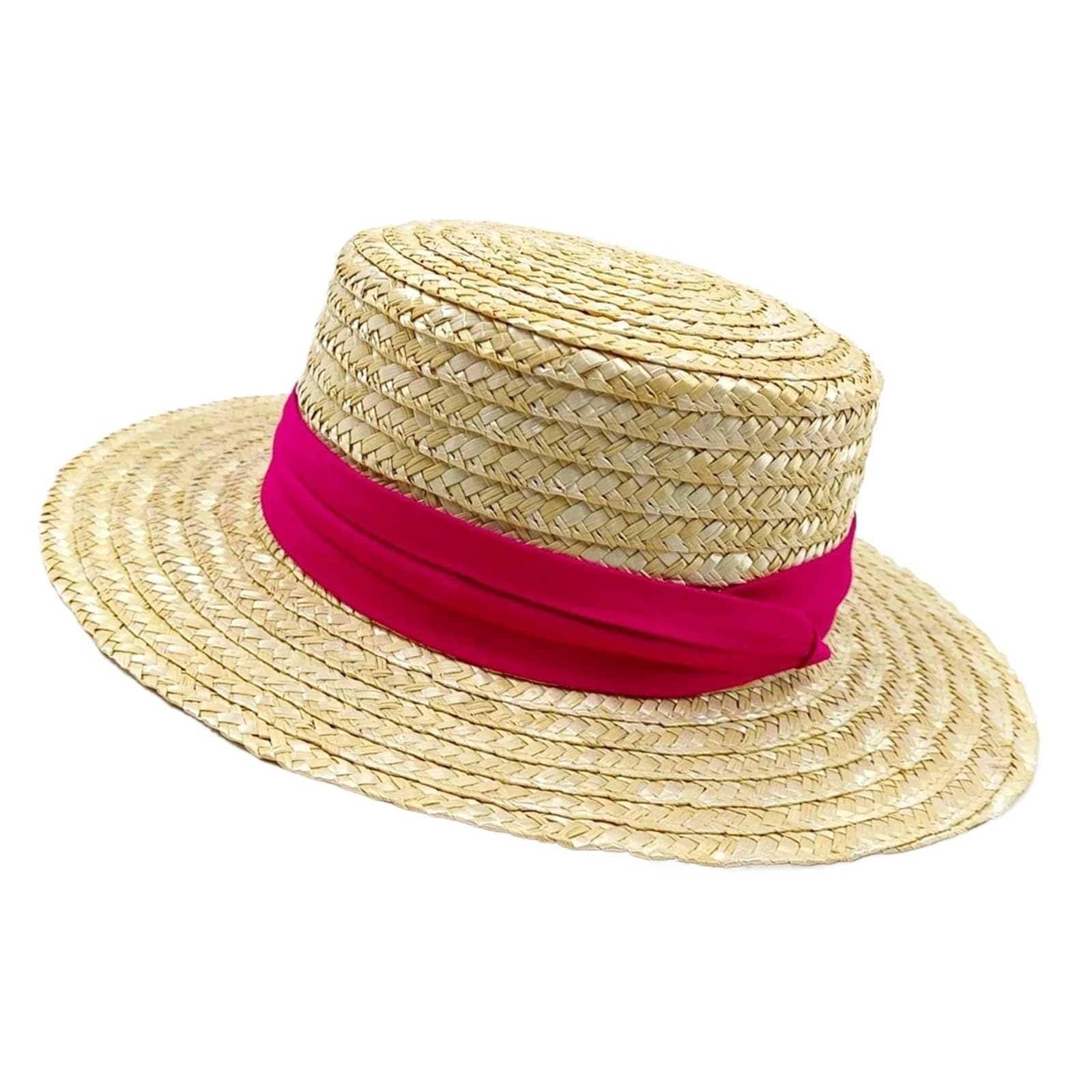 Hepburn Style kapelusz słomkowy z szerokim rondem dla kobiet - letni kapelusz przeciwsłoneczny na plażę w podróż