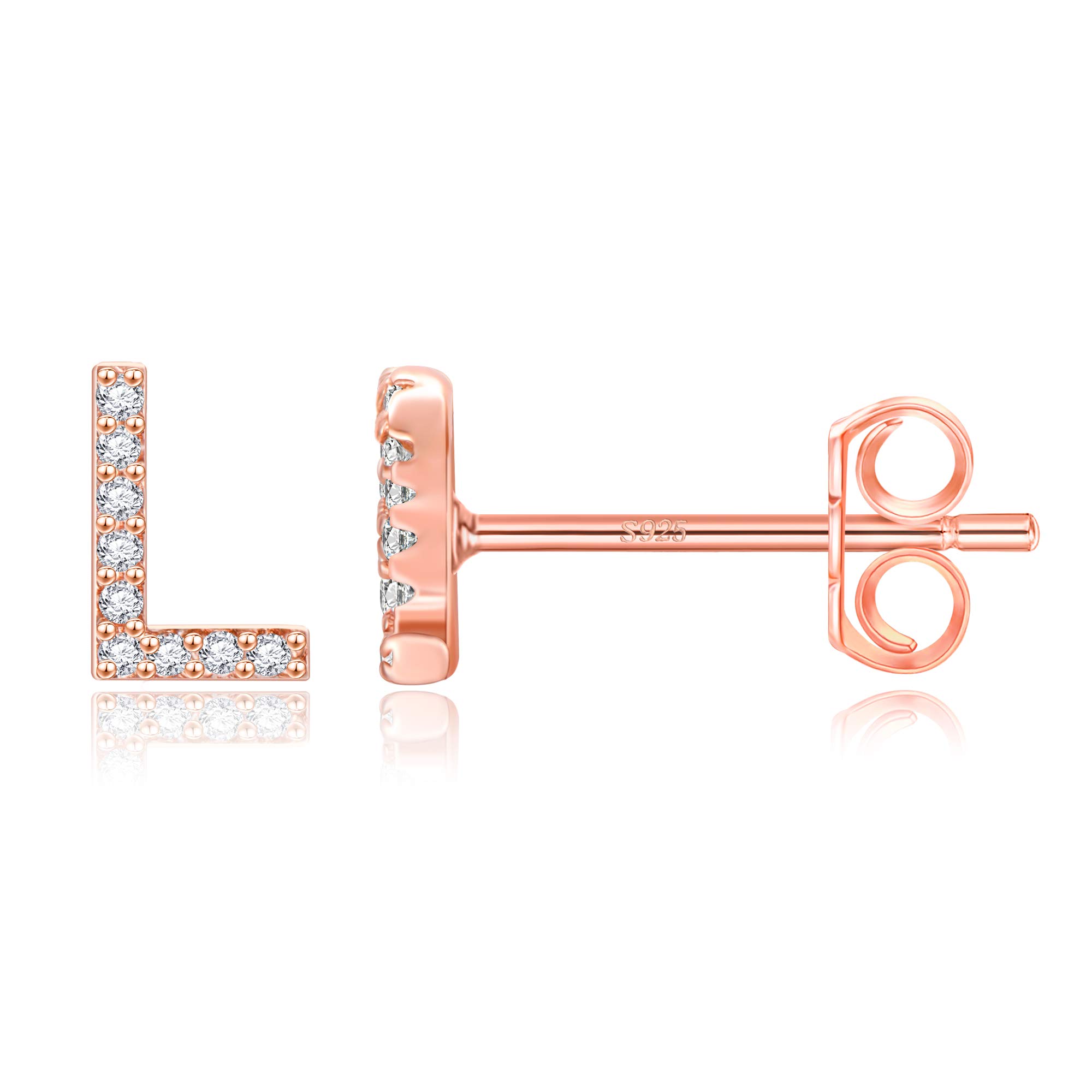 MONOOC Valentines Gifts for Kids Her Girls - Valentines Earrings Initial Hypoallergenic Earrings for Girls Valentine Gift for Kids Her Teen Girl Women