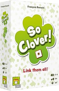 So Clover! Board Game | Party| Cooperative Word Association| Family Game for Adults and Kids | Ages 10 and up | 3-6 Players | Average Playtime 30 Minutes | Made by Repos Production