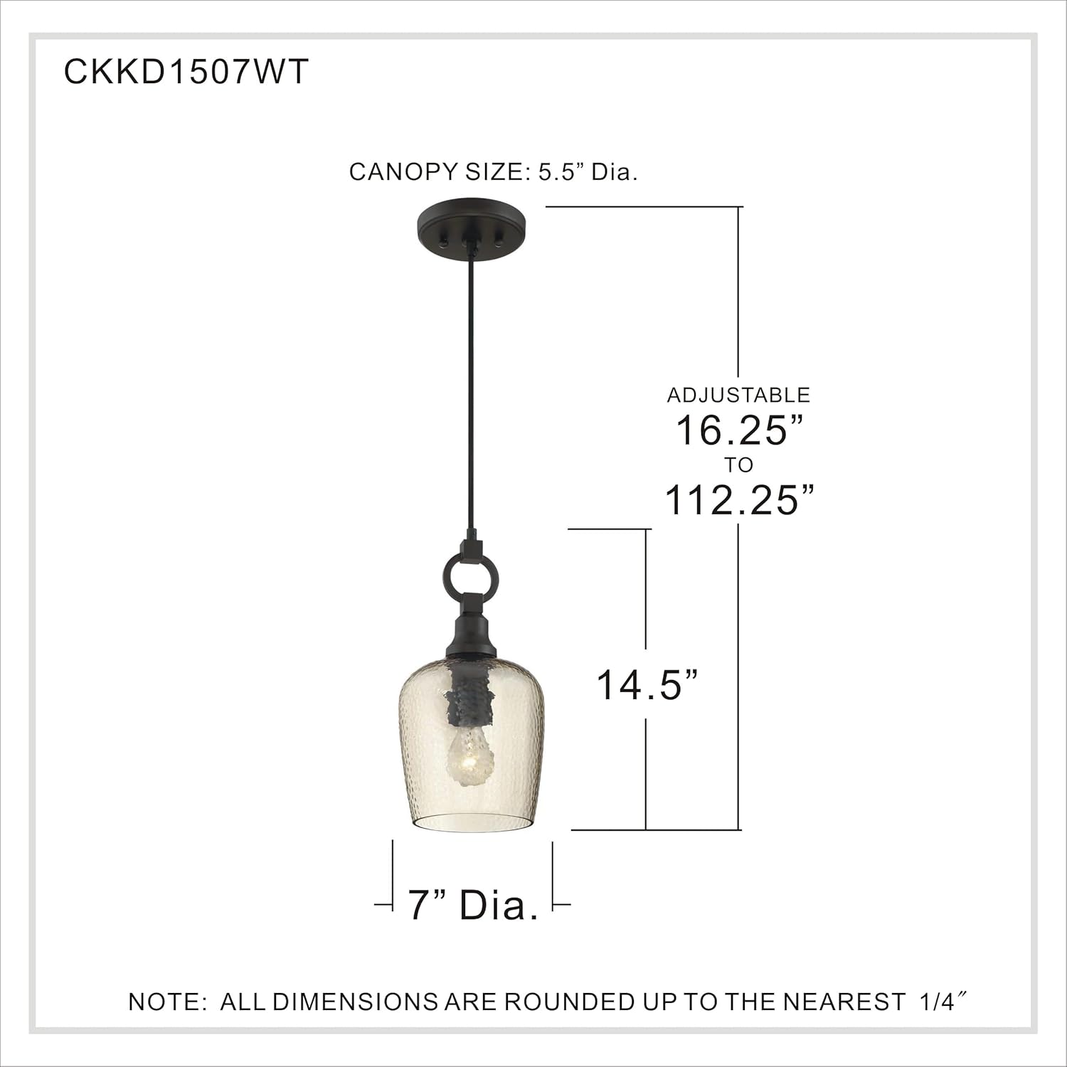 Quoizel Kendrick 1-Light Western Bronze Mini Pendant Light