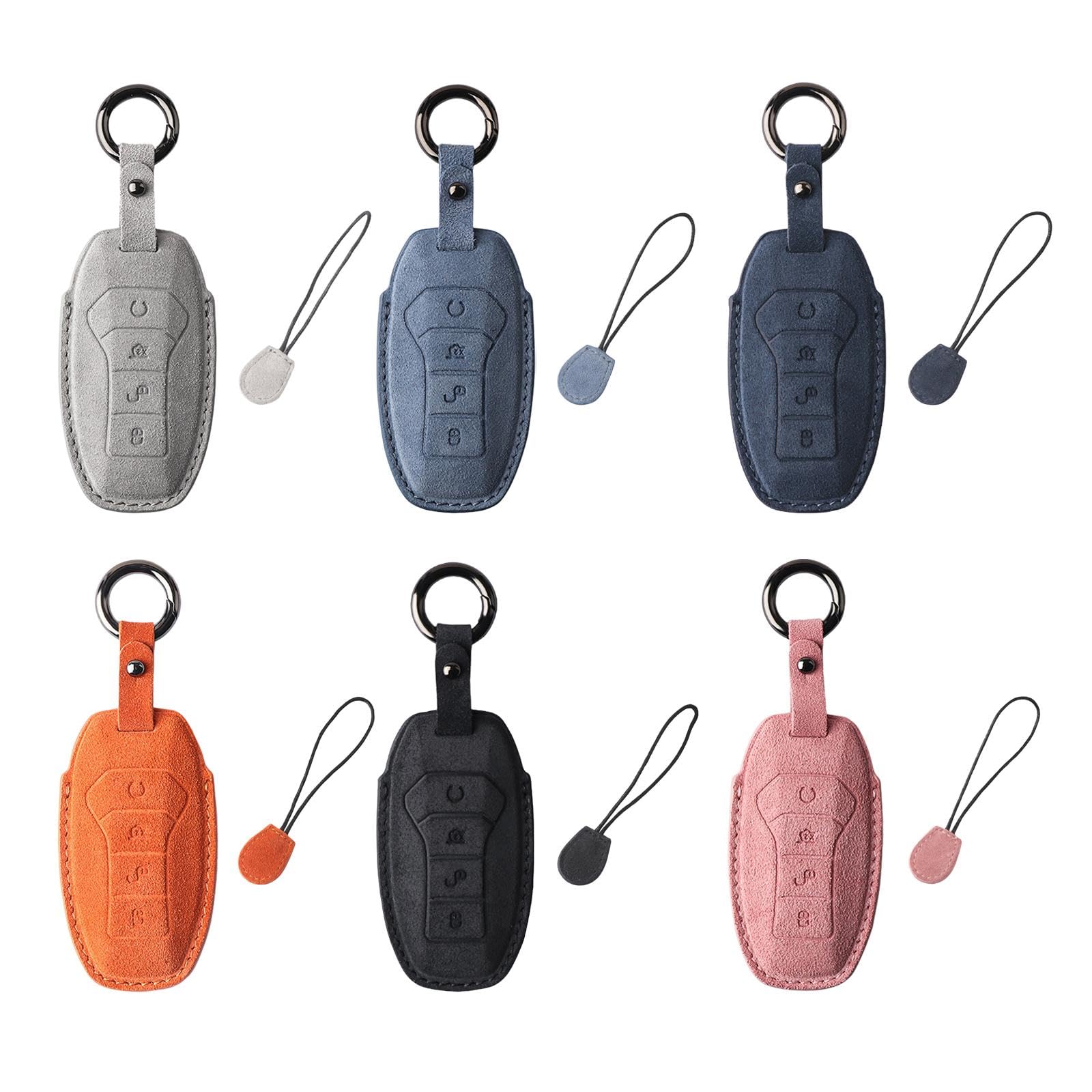 Car Key Fob Cover Auto Accessory Key Case for BYD Seal Yuan Plus Atto 3 Orange | Parts & Accessories | Car & Truck Parts | Interior | Seat Covers'