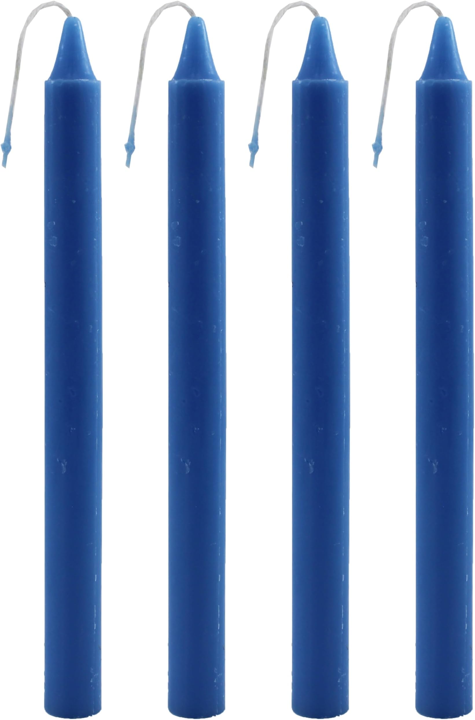Taper Candles Blue Color 1.6cm x 19cm Set of 8 Candles per Box Perfect for Elegant Dining Weddings Parties and Home Decor Long-Lasting Burn Time Perfect for Candle Holders and Centerpiece