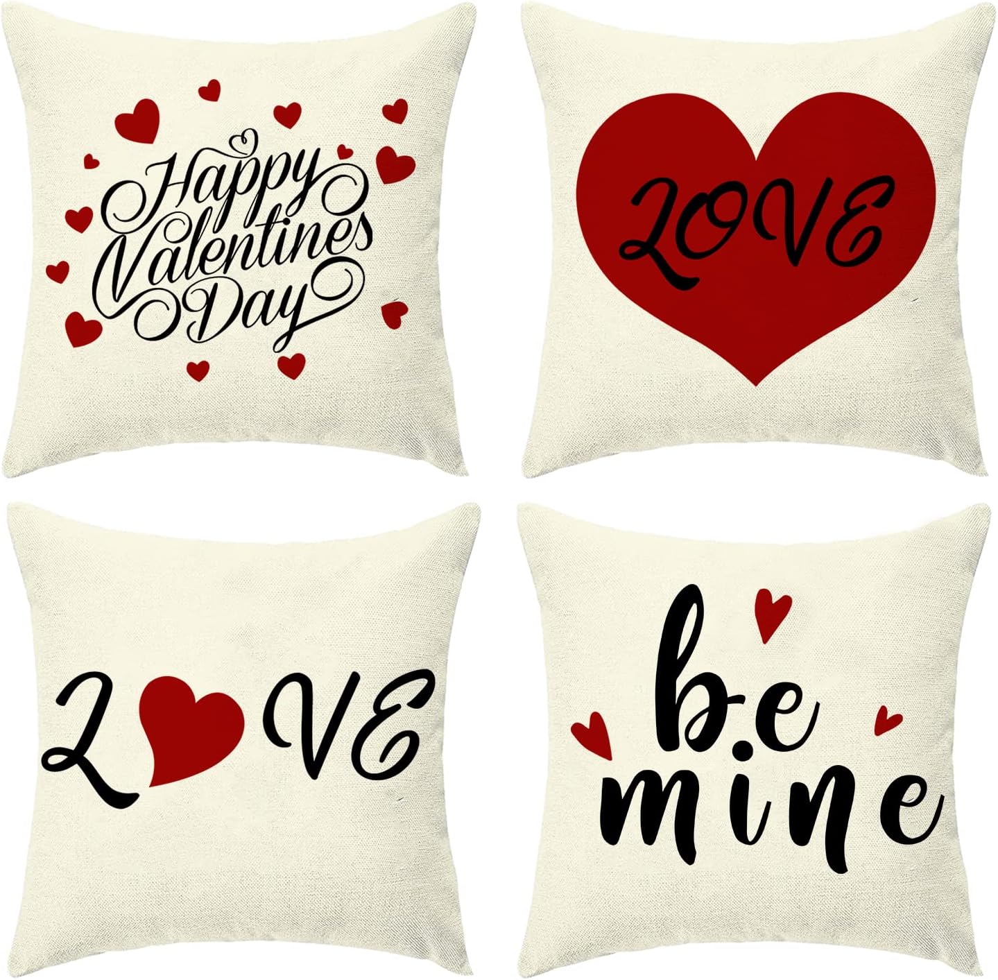 Jbralid Spring Summer Pillow Covers 26x26 Inch Set of 4 White Daisy Bloom Floral Decorative Pillowcase Farmhouse Throw Pillows Case for Couch Bed Car Summer Spring Decor