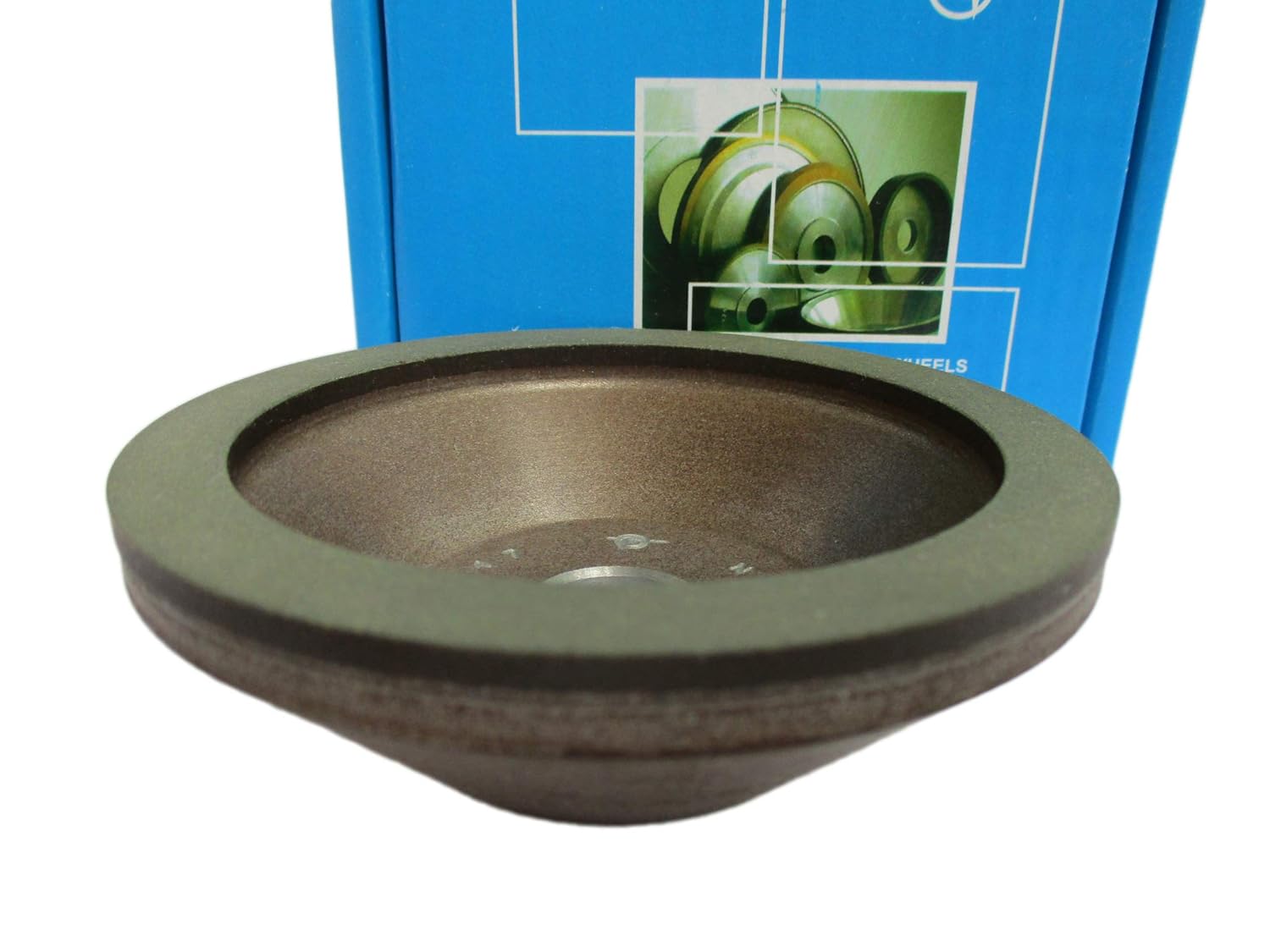 Dia 4 inch (100mm.) Hole 0.79" (20mm.) Width: 0.4" (10mm.) Type: 12A2-45 Cup Tool Diamond Grinding Wheel for Carbide (200/160 Micron (70 Grit))