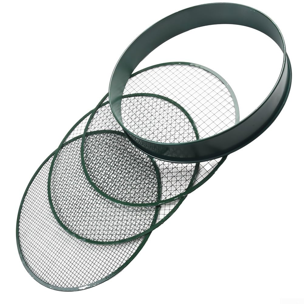 Tamis de jardin en métal, outil de jardinage interchangeable conçu pour tamiser le sol