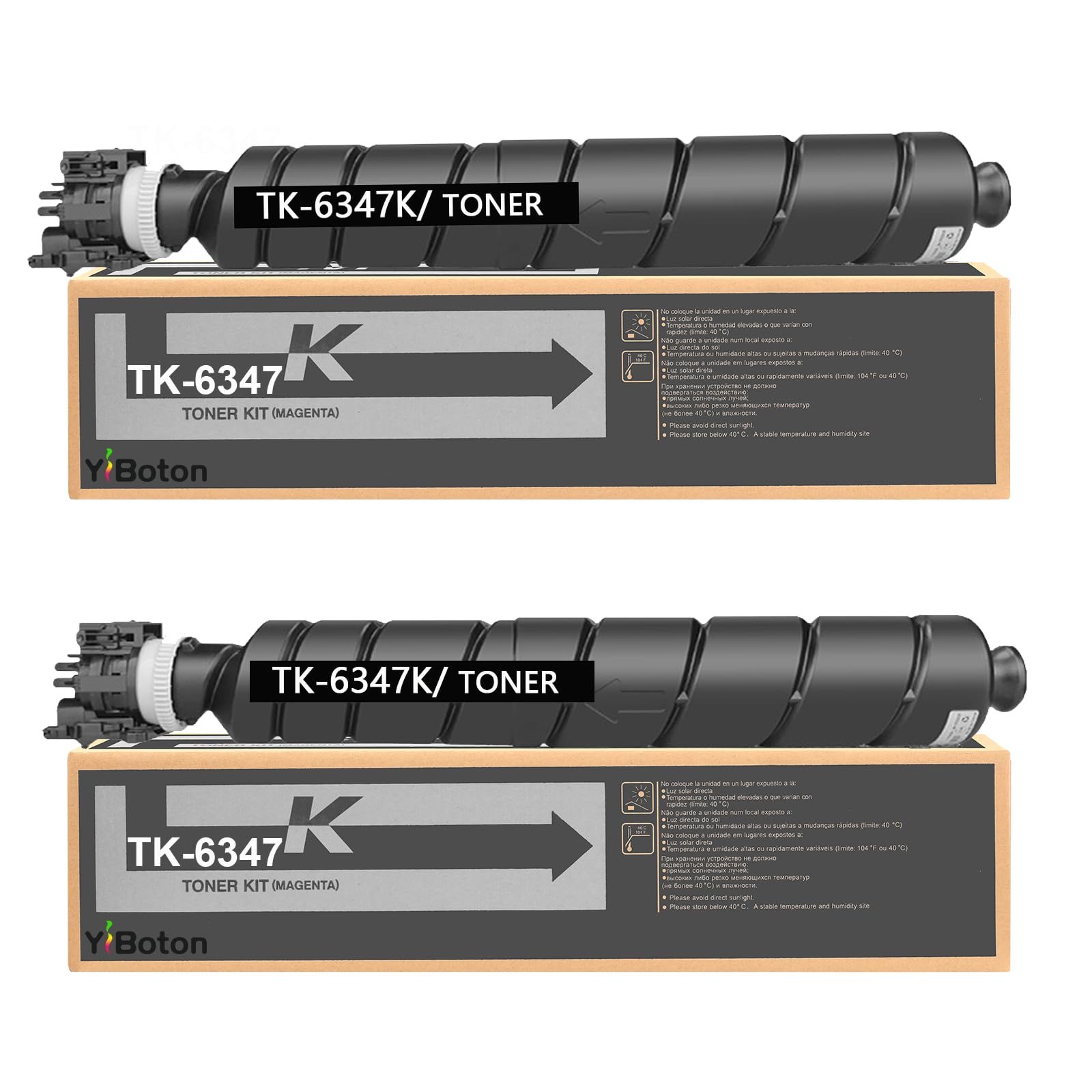 TK-6347 TK6347 Black Toner Cartridge (2-Pack, 40,000 Pages Each) | Compatible for Kyocera 1T02XF0US0 TK-6347K Toner for TASKalfa 4004i 5004i 6004i 7004i Copystar CS 4004i 5004i 6004i 7004i