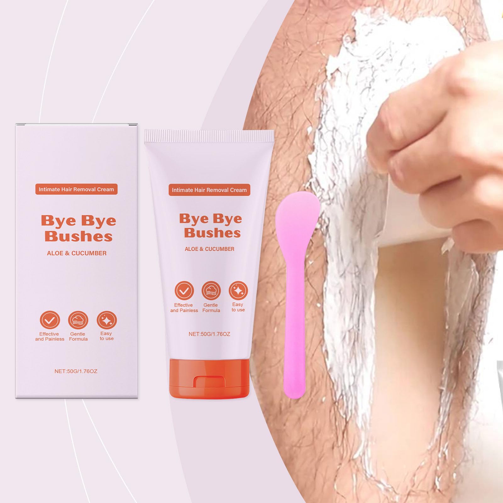 LABJD Hair Removal Cream Skin for Men and Women,Painless Face Hair Removal Depilatory Formula,Soothing Depilatory for Unwanted Coarse Men and Women Skin Hair