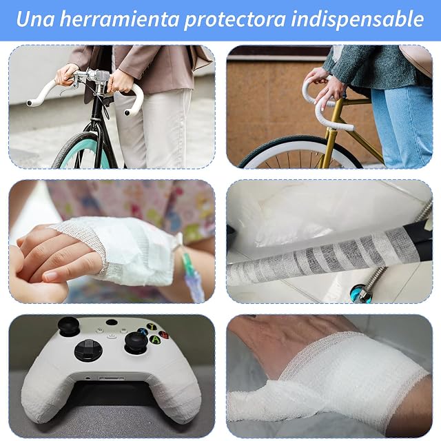 Foto 4 de 7 de 12 Rollos de Vendaje Autoadhesivo, Vendaje Elástico de 5 Cm X 4,5 M, Vendaje Autoadhesivo