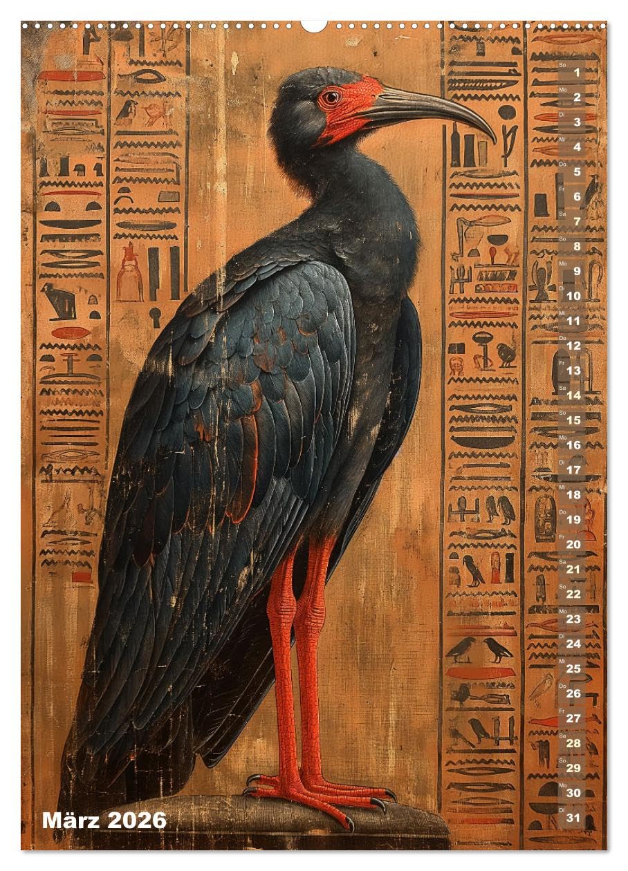 Ägyptische Algorithmen - Künstliche Intelligenz trifft auf das alte Ägypten (Wandkalender 2026 DIN A2 hoch), CALVENDO Monatskalender: Antike Eleganz ... in warmen Sepiatönen. (CALVENDO Wissenschaft)