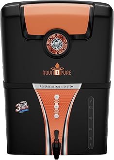 AQUA D PURE 4 in 1 Copper RO Water Purifier with 10 Stage Purification Filtration, UV, UF, TDS Adjuster and 12 Liter Large Storage Tank (S35 AGS Copper RO)