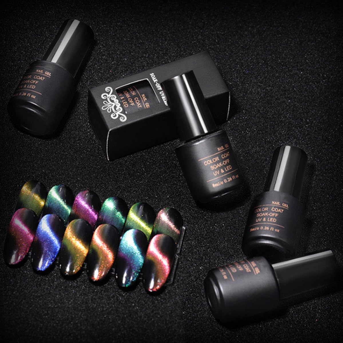 SUPVOX Cat Eye Nail Gel Polish 8ml Gel for Women Nails