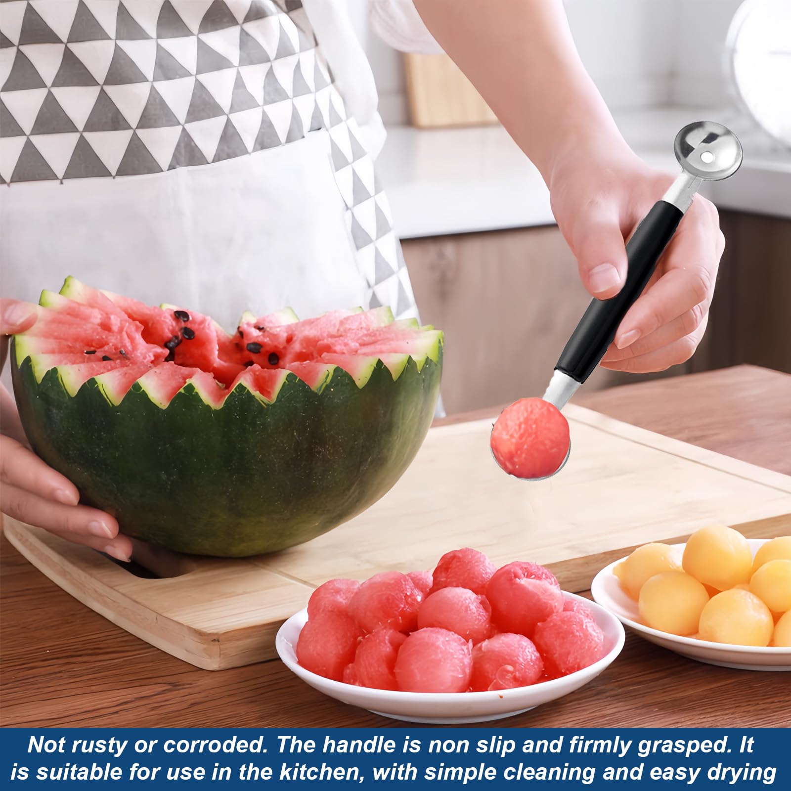 Kichvoe Ustensiles De Service En Acier Inoxydable 3 Pièces