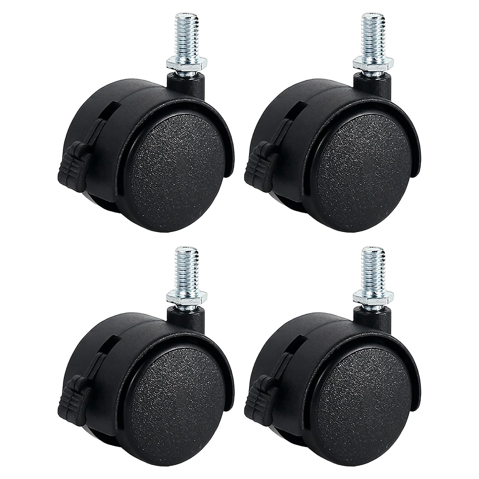 4Pcs Miniature Quiet Casters Universals Furniture Wheel Castors Roller for Easy Mobility Secure Installation Hardware Moving Furniture Casters Pulleys