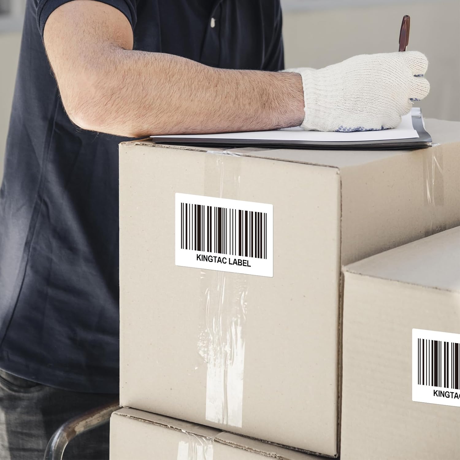 Kingtac 3-Proof 1" Core(8400 Labels/12 Rolls) 3" x 2" Direct Thermal Label (76mm x 51mm) Multipurpose Shipping Address Mailing Barcodes Labels Compatible for Zebra 2844 & Rollo Desktop Label Printer - Image 5