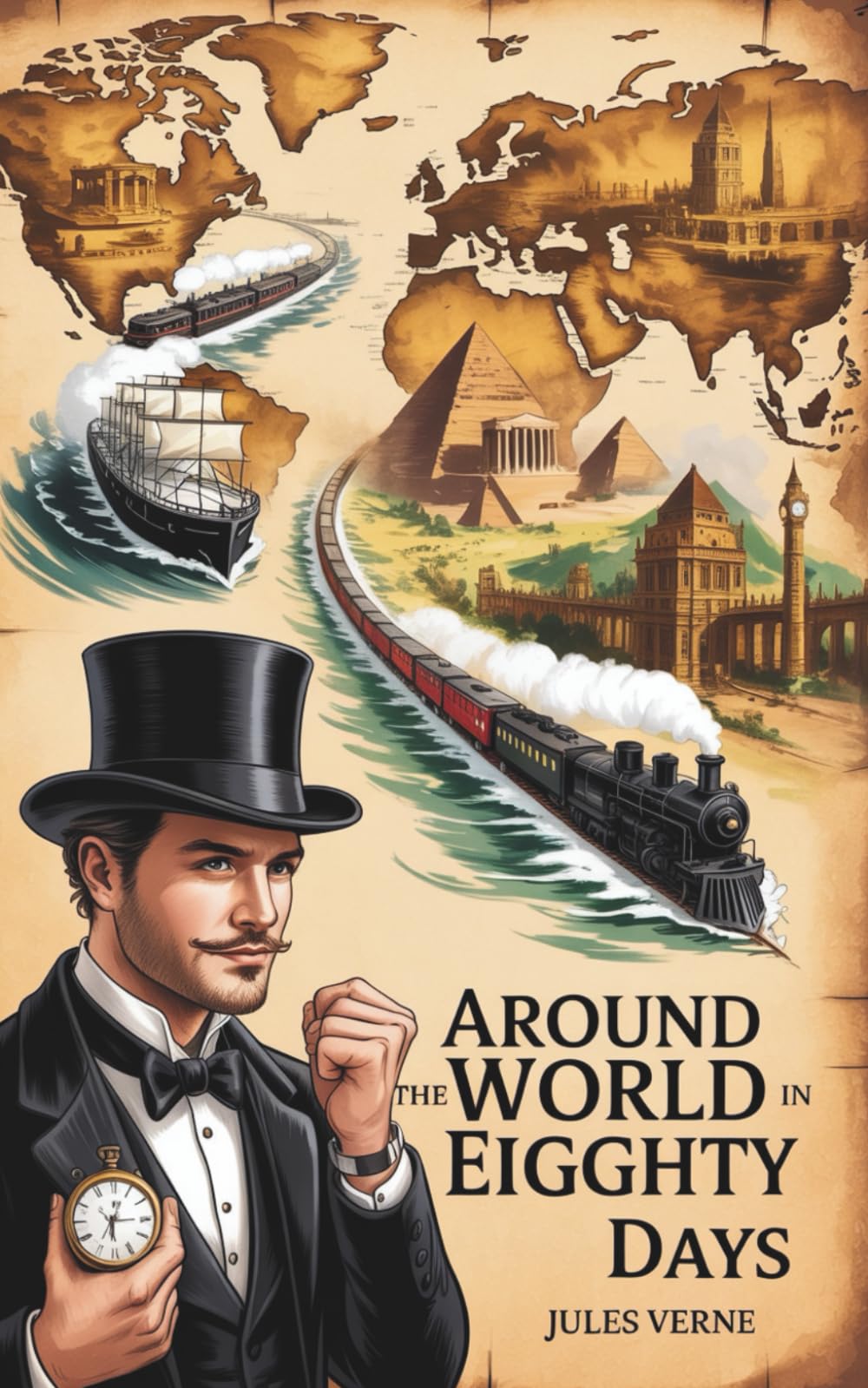 Around the World in Eighty Days: The Timeless Journey That Defined Adventure Fiction (Annotated)