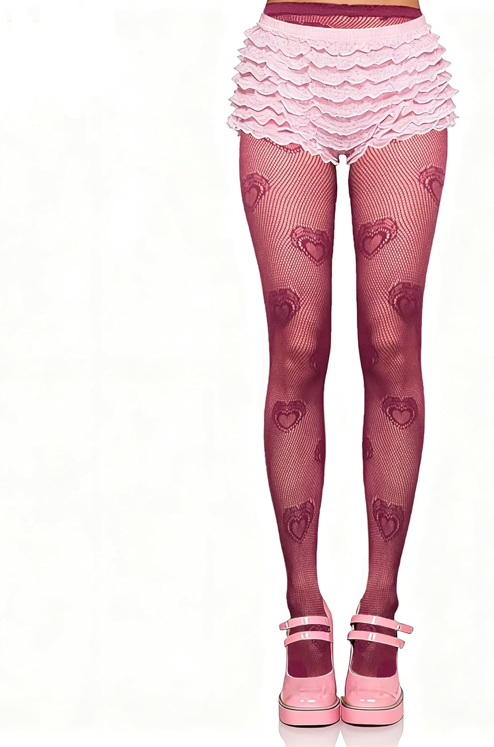Sexy Fishnets for Women Girls Patterned Fishnet Tights High Waist Heart Fishnet Tights Halloween Party Net Stockings - Image 8