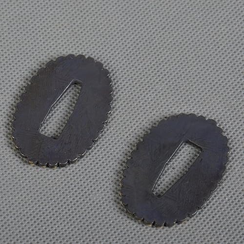 Miniatura 4 de Brass Sword Seppa Spacer for Japanese Samurai Swords Replacement 2 Pcs
