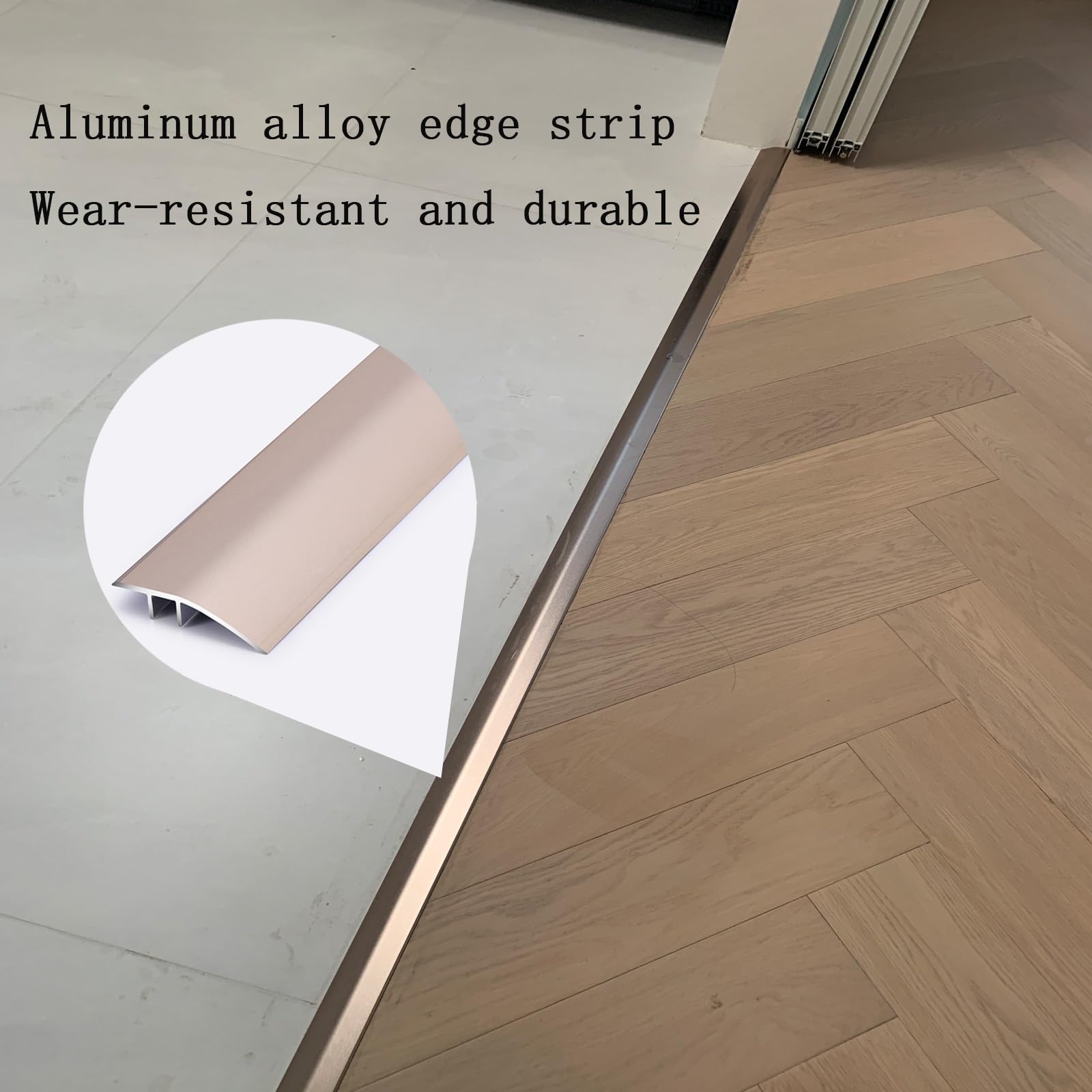 Aluminium-Boden-Übergangsstreifen, Türstange, Bodenleiste, Schwellenrampe, Geeignet Für Türen, Fliesen, Vinylboden, Laminat, Planken, Extra Robustes Alu Übergangsprofil, 0.9m*42mm(Purple,360cm(90x4))
