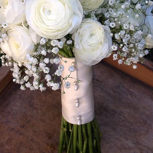 Miniatura 6 de Alfileres de ramillete de 220p, alfileres de boutonniere, alfileres de perlas blancas, alfileres de ramo de boda para joyas, manualidades de flores